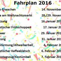 Fahrplan 2016